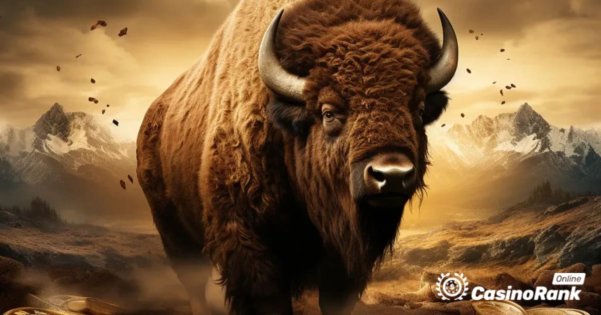 Ieškokite aukso neprijaukintose Amerikos lygumose laukiniuose laukiniuose bizonuose