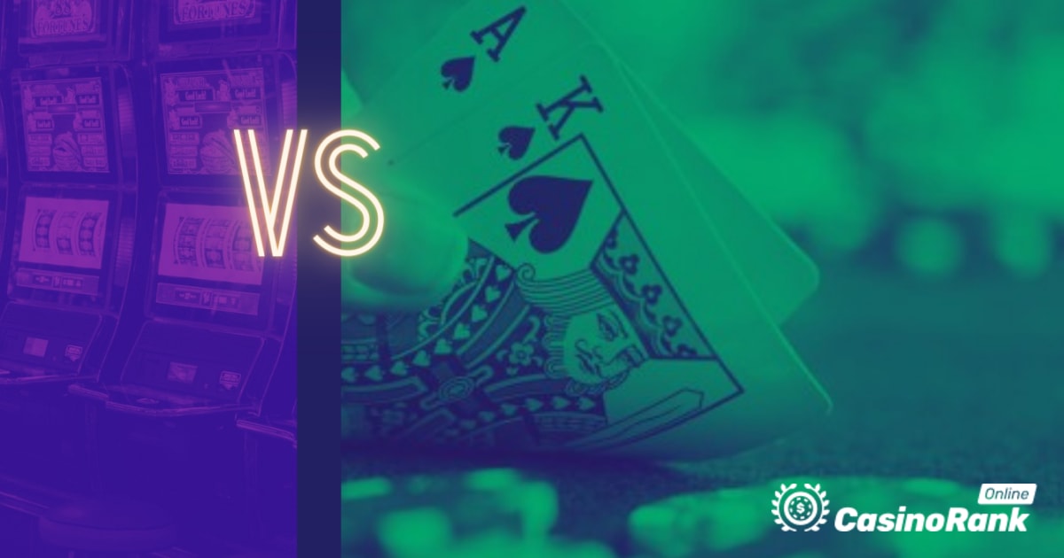 Internetiniai kazino žaidimai: lošimo automatai vs Blackjack – kuris iš jų yra geresnis?